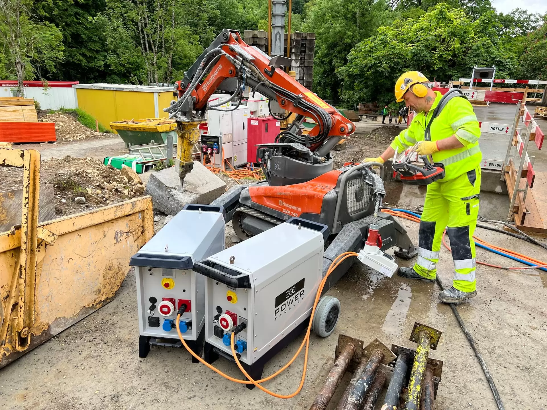 ecopowertrolley im Parallelmodus im Einsatz